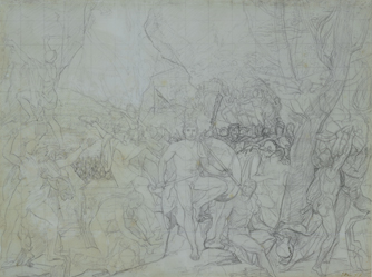 Compositional Study for "Leonidas at Thermopylae"